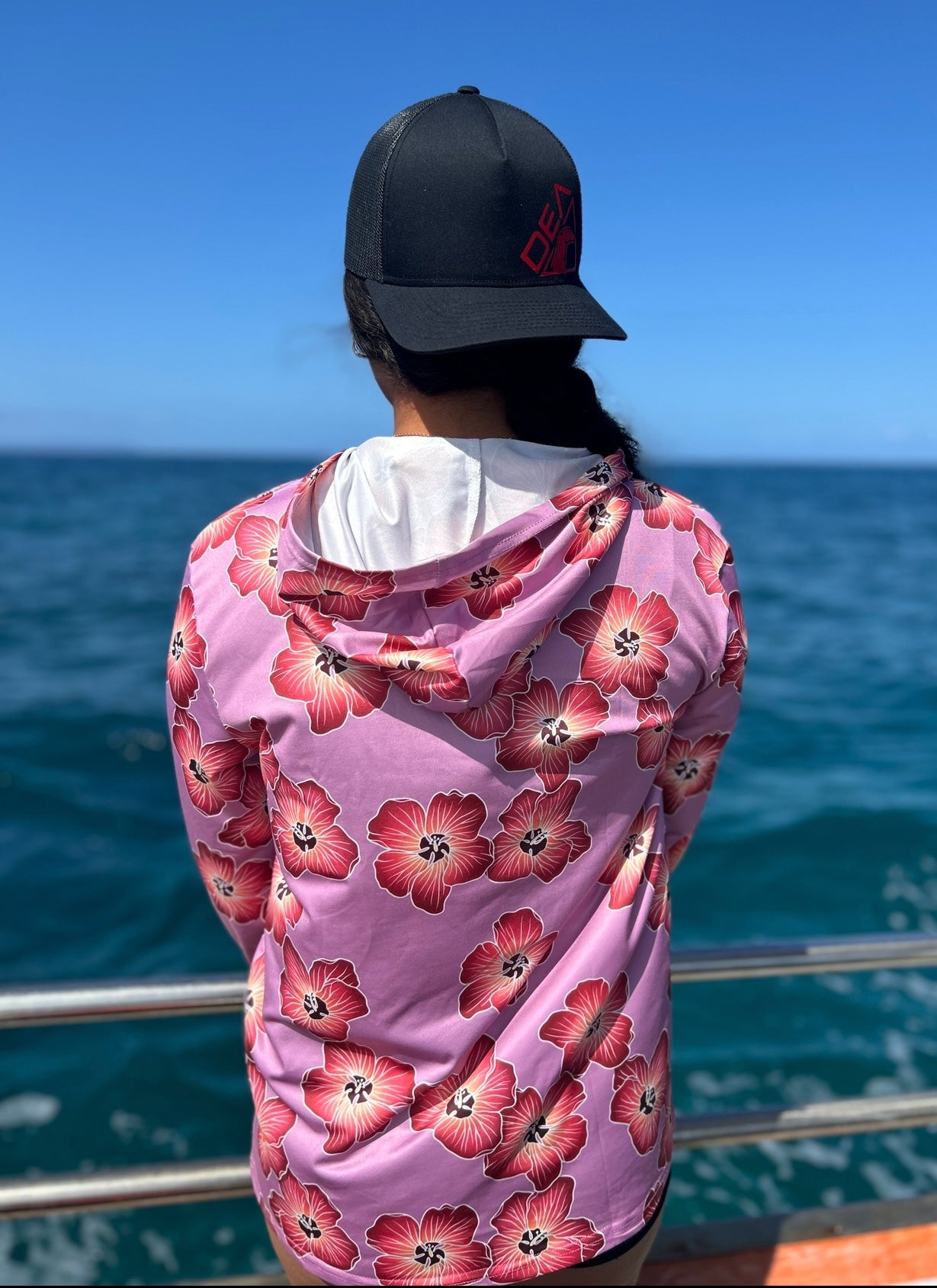Hooded Long Sleeve Drifit (Lavender Hau Print)