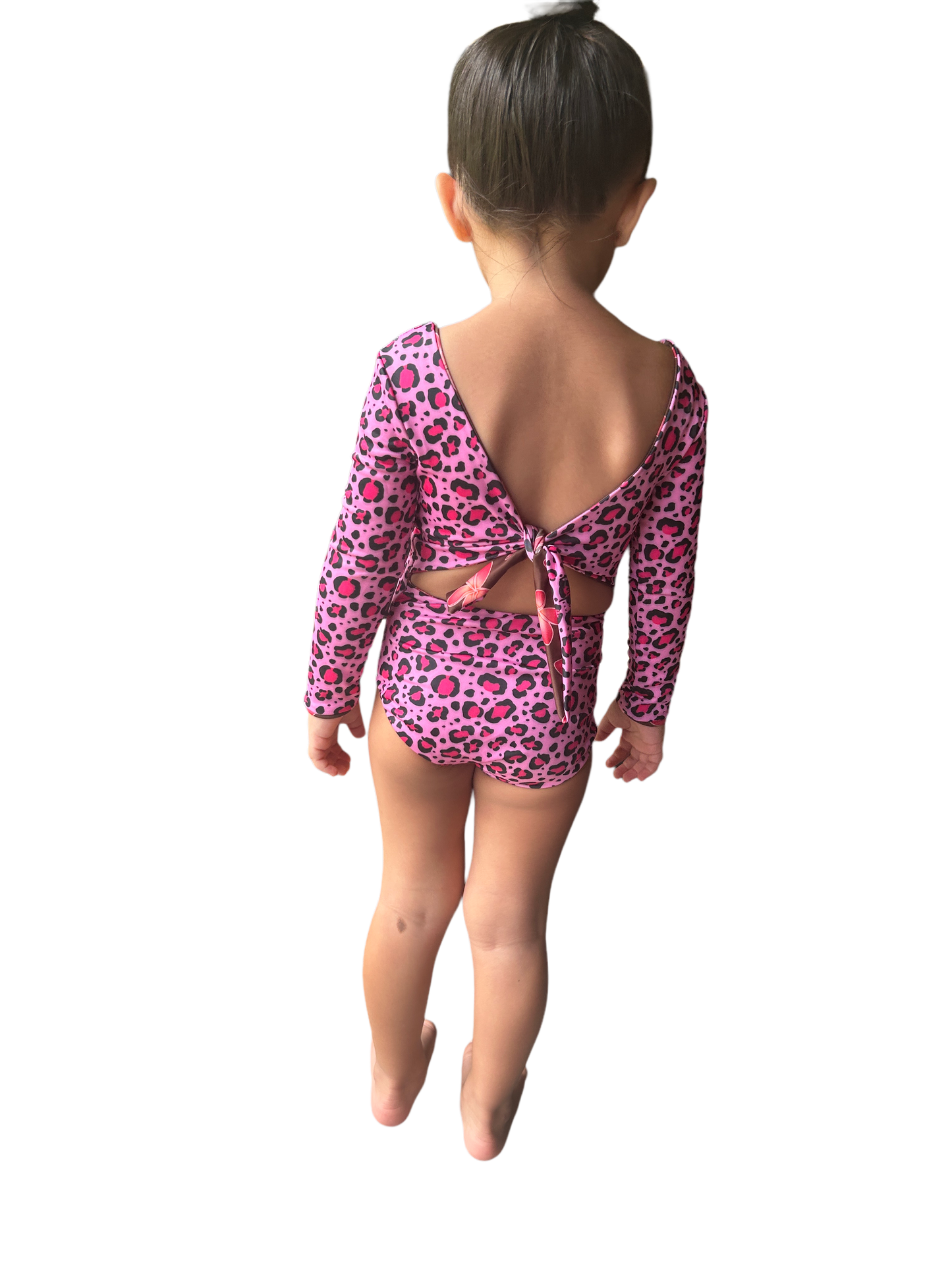 Long Sleeve Reversible Swimsuit (Brown Hau)