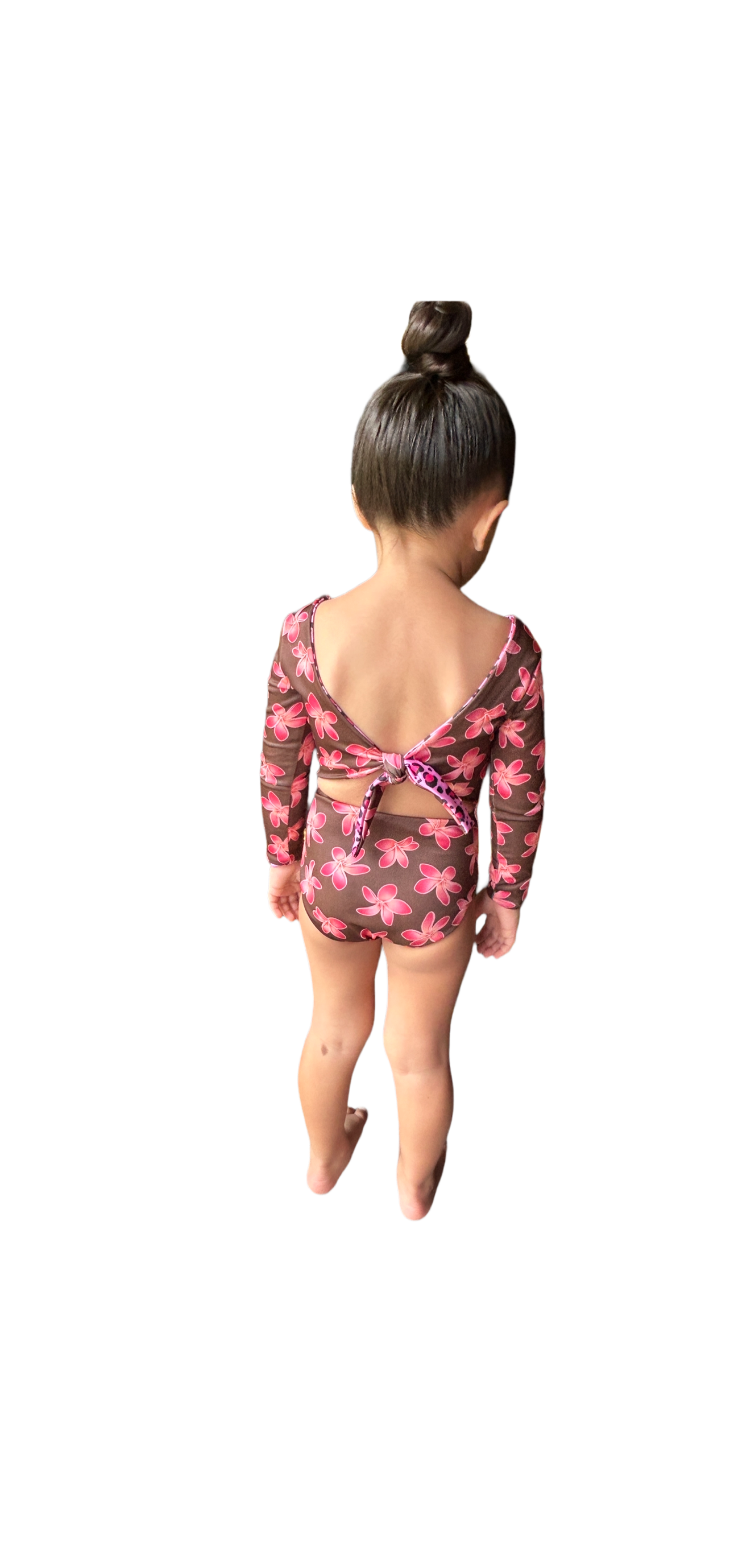 Long Sleeve Reversible Swimsuit (Brown Hau)