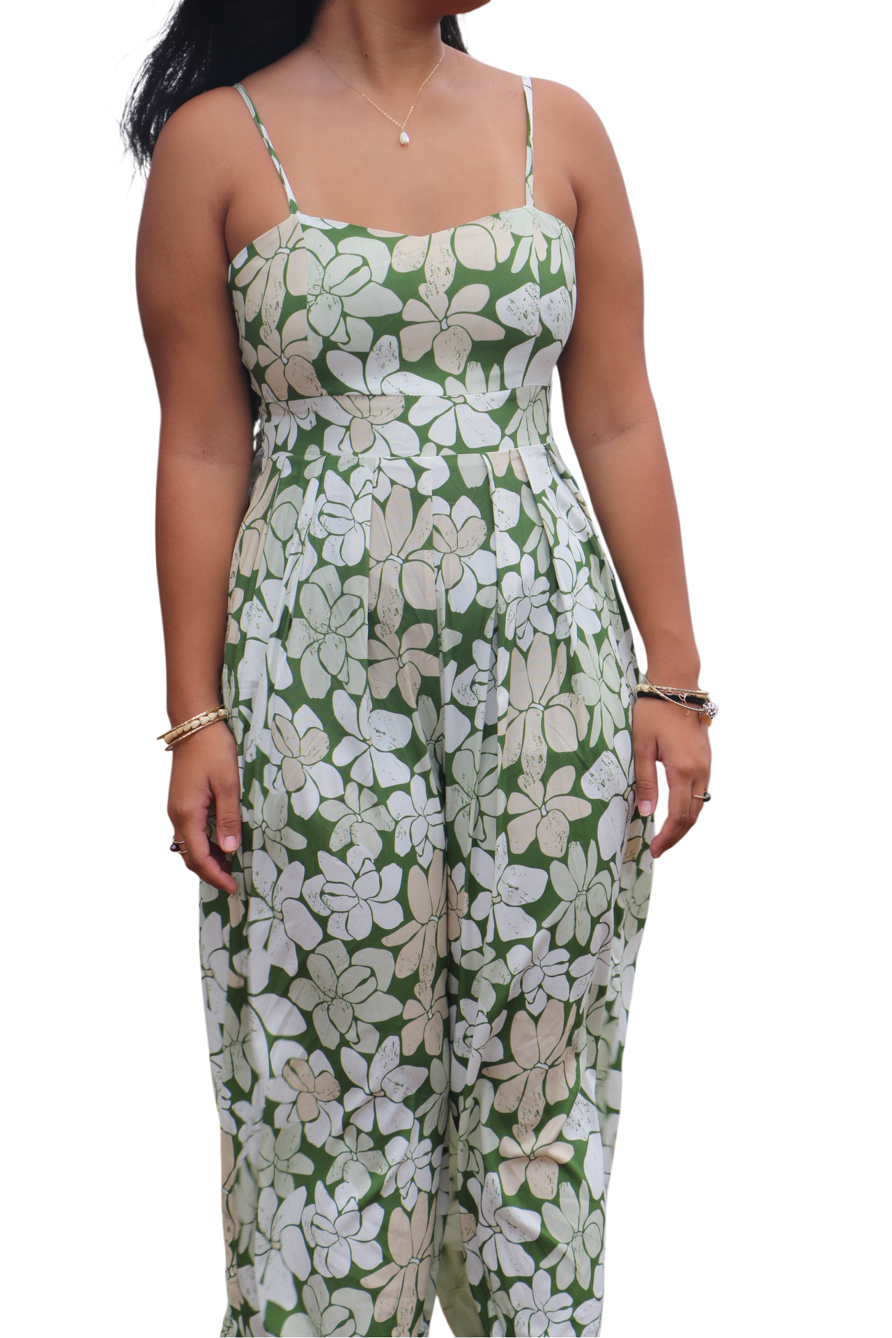 Kinia Pants Jumper in Pikake Bloom