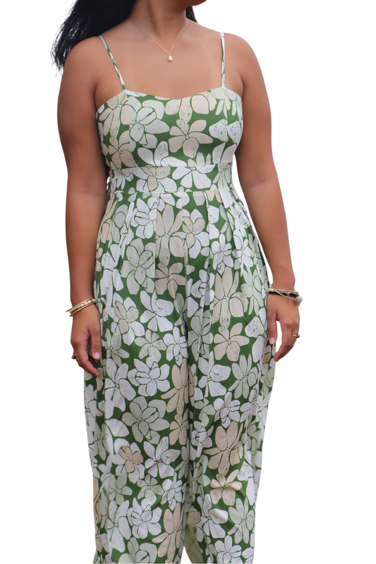 Kinia Pants Jumper in Pikake Bloom