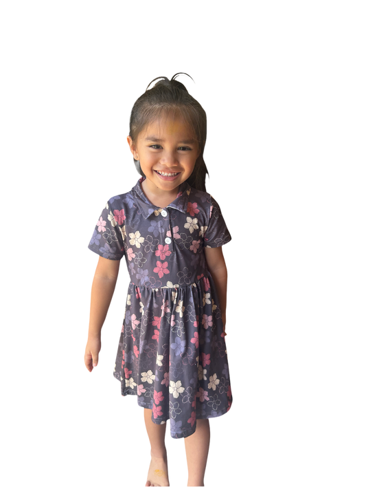 Keiki Dress (Puakenikeni Purple)