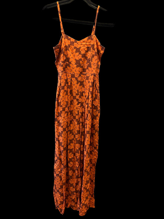 Kinia Pants Romper (Orange Puakenikeni Kuiki)