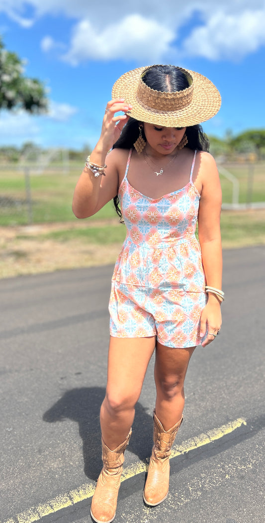 Shorts Romper (Ohia Lehua)