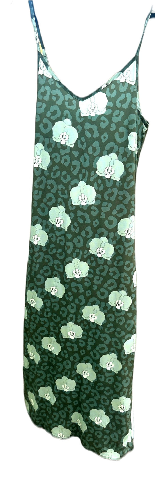 Maxi Dress ( Green Orchid Cheetah)