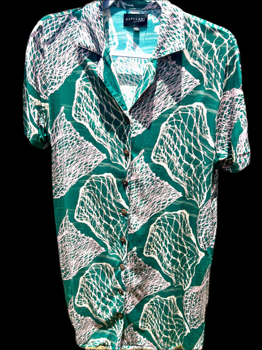 Malu Shirt Dress (green Upena)